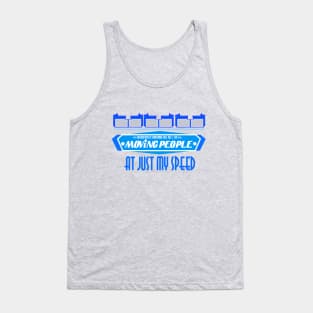 Moving People (with lines on vehicle) Tank Top